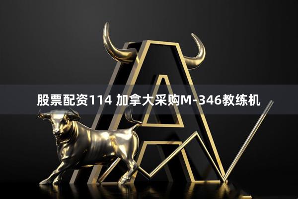 股票配资114 加拿大采购M-346教练机